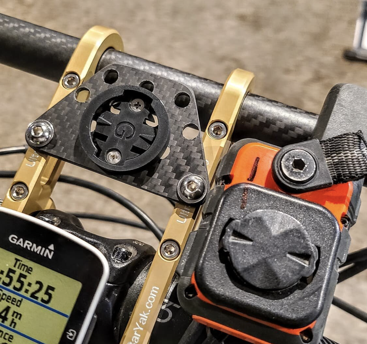 アクセサリー GARMIN edge1030 kaguya Carbon Accessory Garmin / Wahoo Grid Wedge Cam — BarYak